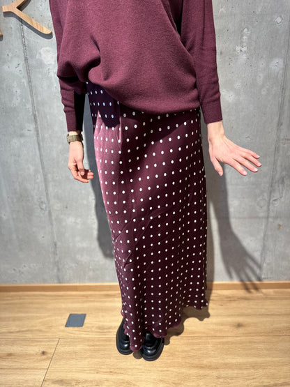 Rock "Ruby mit weißen Punkten - Versch. Farben