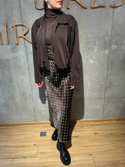 Rock "Ruby mit weißen Punkten - Versch. Farben