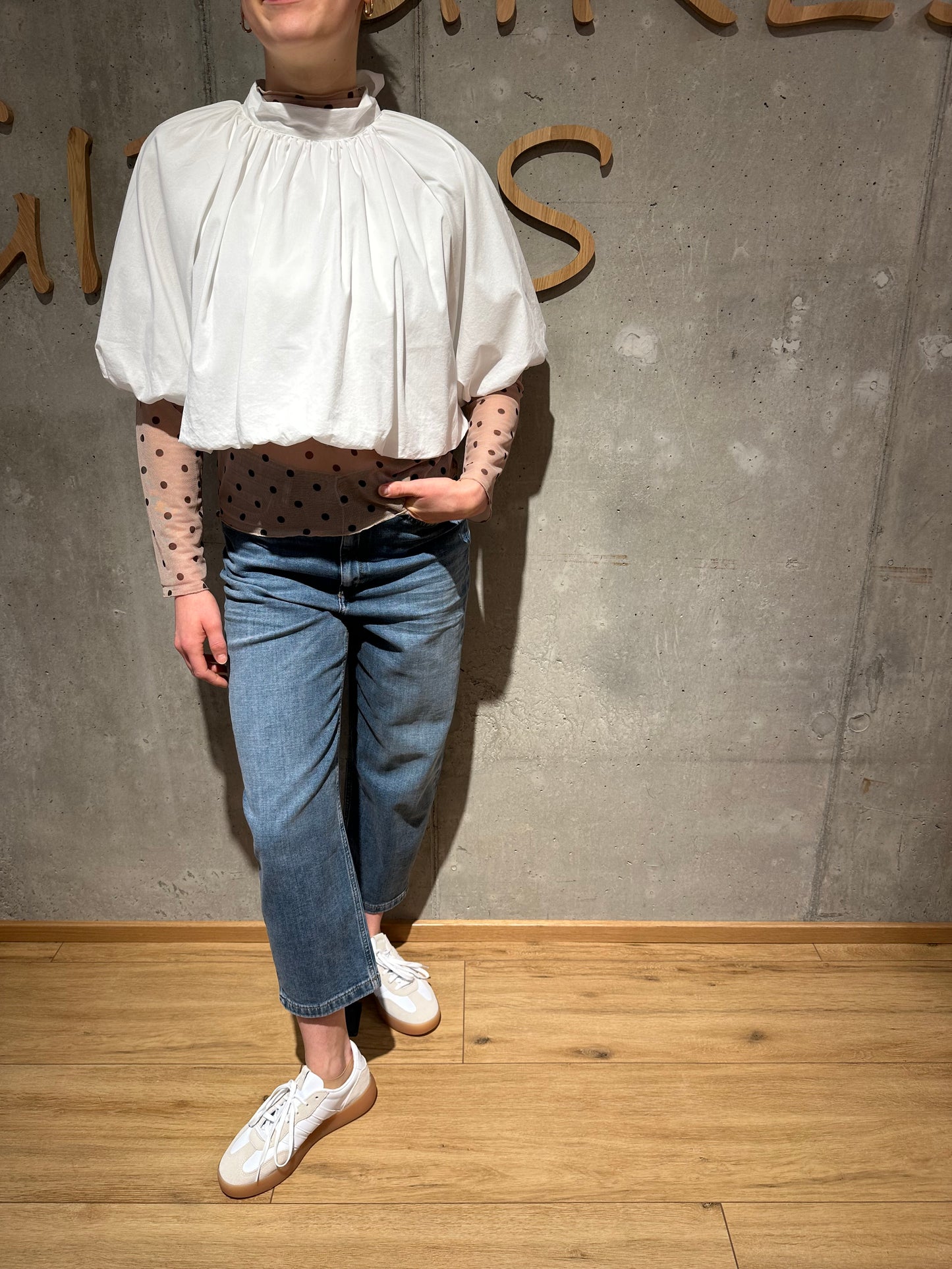 Shirt "Sienna Mesh mit Punkten" - Versch. Farben