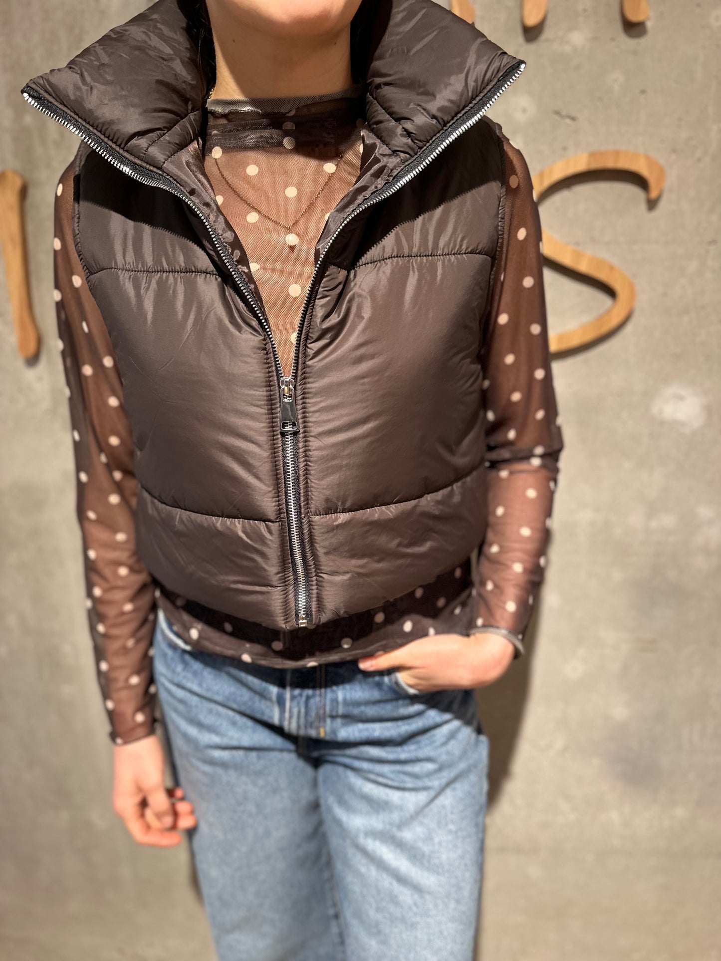 Shirt "Sienna Mesh mit Punkten" - Versch. Farben