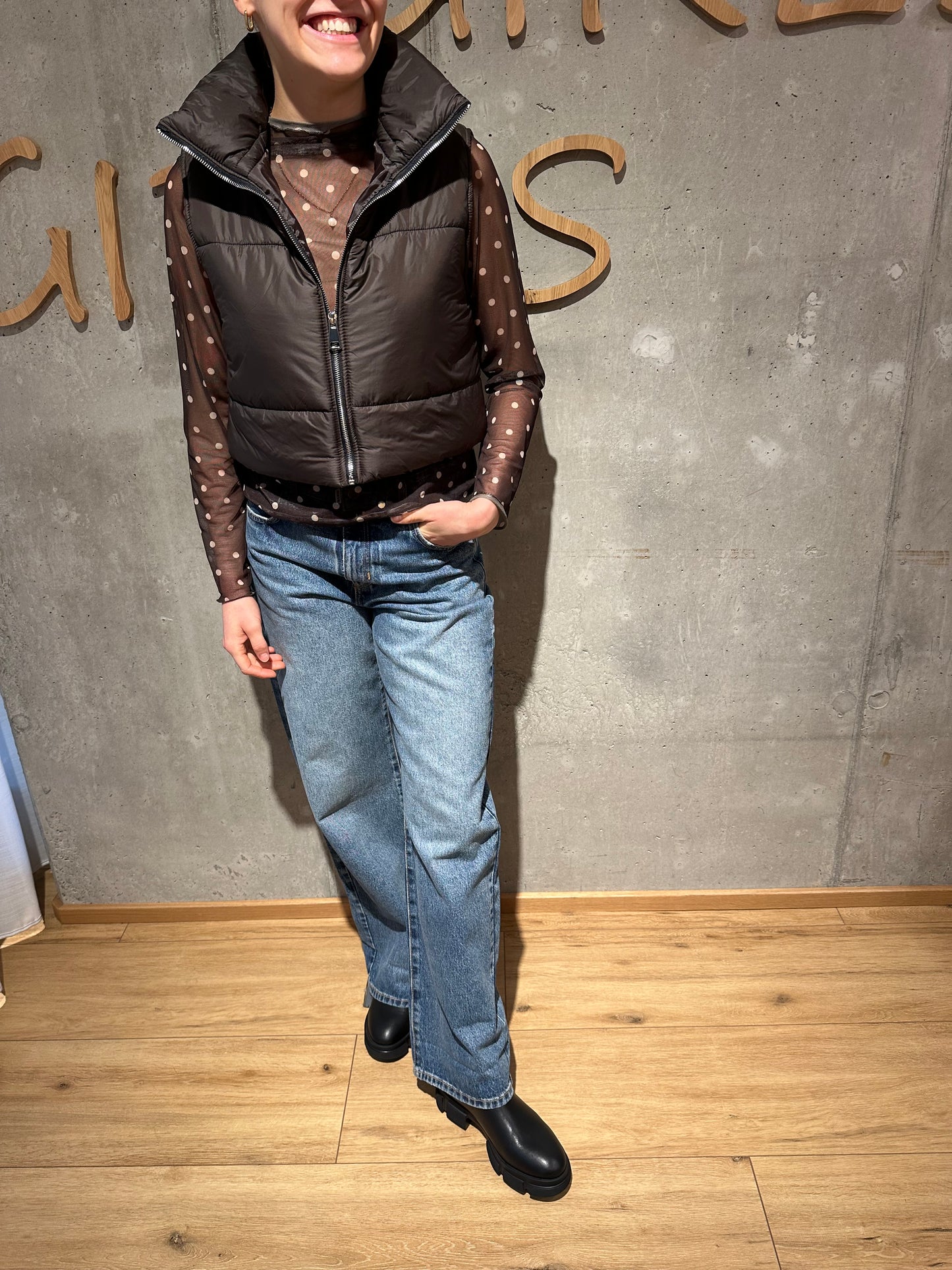 Shirt "Sienna Mesh mit Punkten" - Versch. Farben