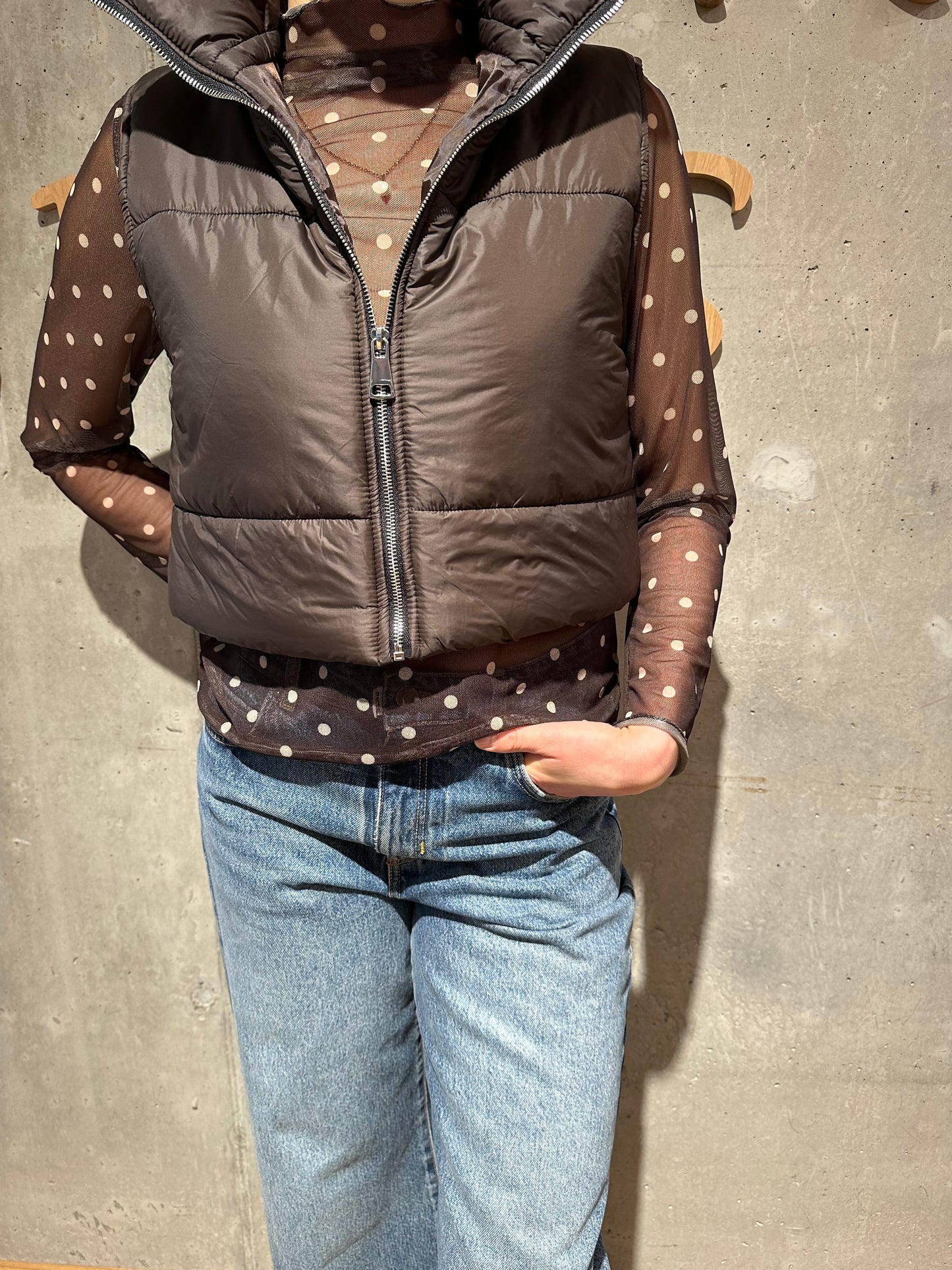 Shirt "Sienna Mesh mit Punkten" - Versch. Farben