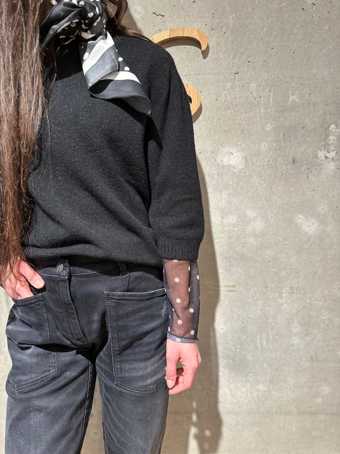 Shirt "Sienna Mesh mit Punkten" - Versch. Farben