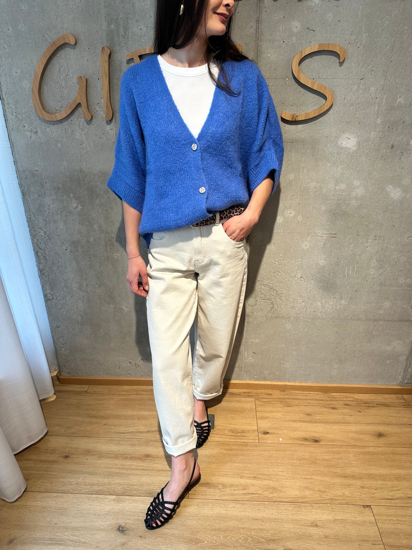 Cardigan "Carola kurzarm" - Versch. Farben