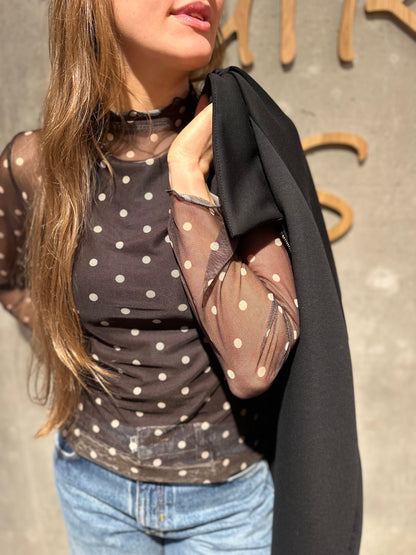 Shirt "Sienna Mesh mit Punkten" - Versch. Farben