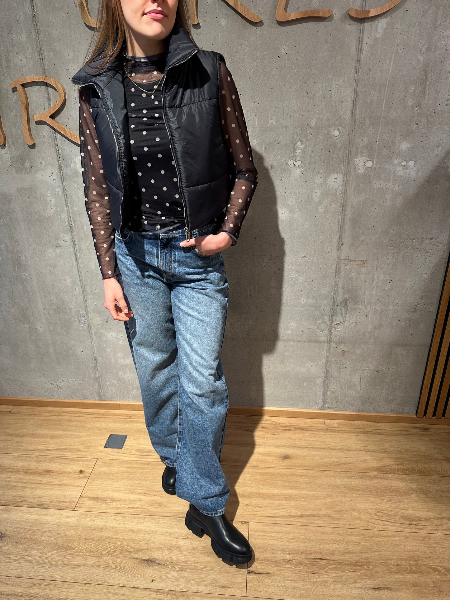 Shirt "Sienna Mesh mit Punkten" - Versch. Farben