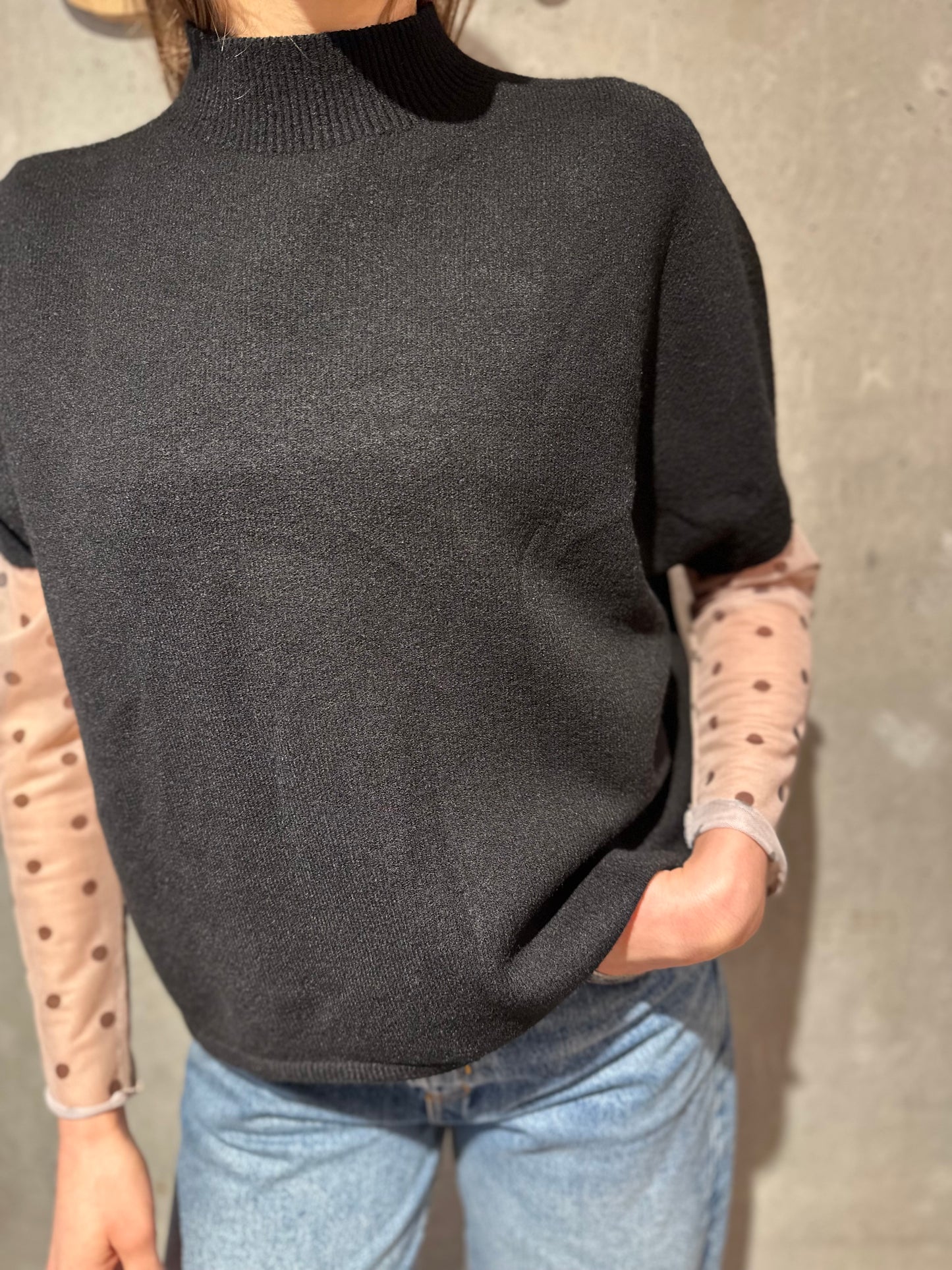 Shirt "Sienna Mesh mit Punkten" - Versch. Farben