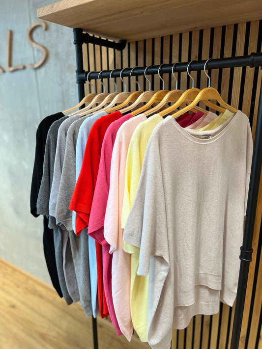 MG-Pulli "Meg Rundhals 1/2arm weit" - Versch. Farben