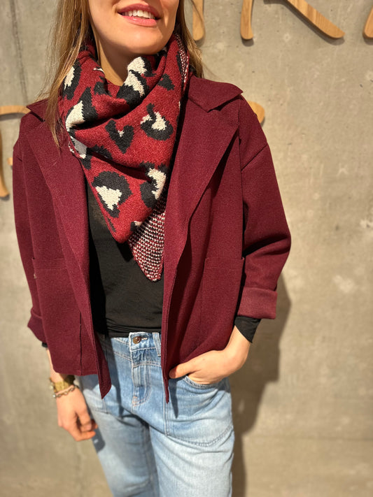 Schal mit "Herz" - Versch. Farben