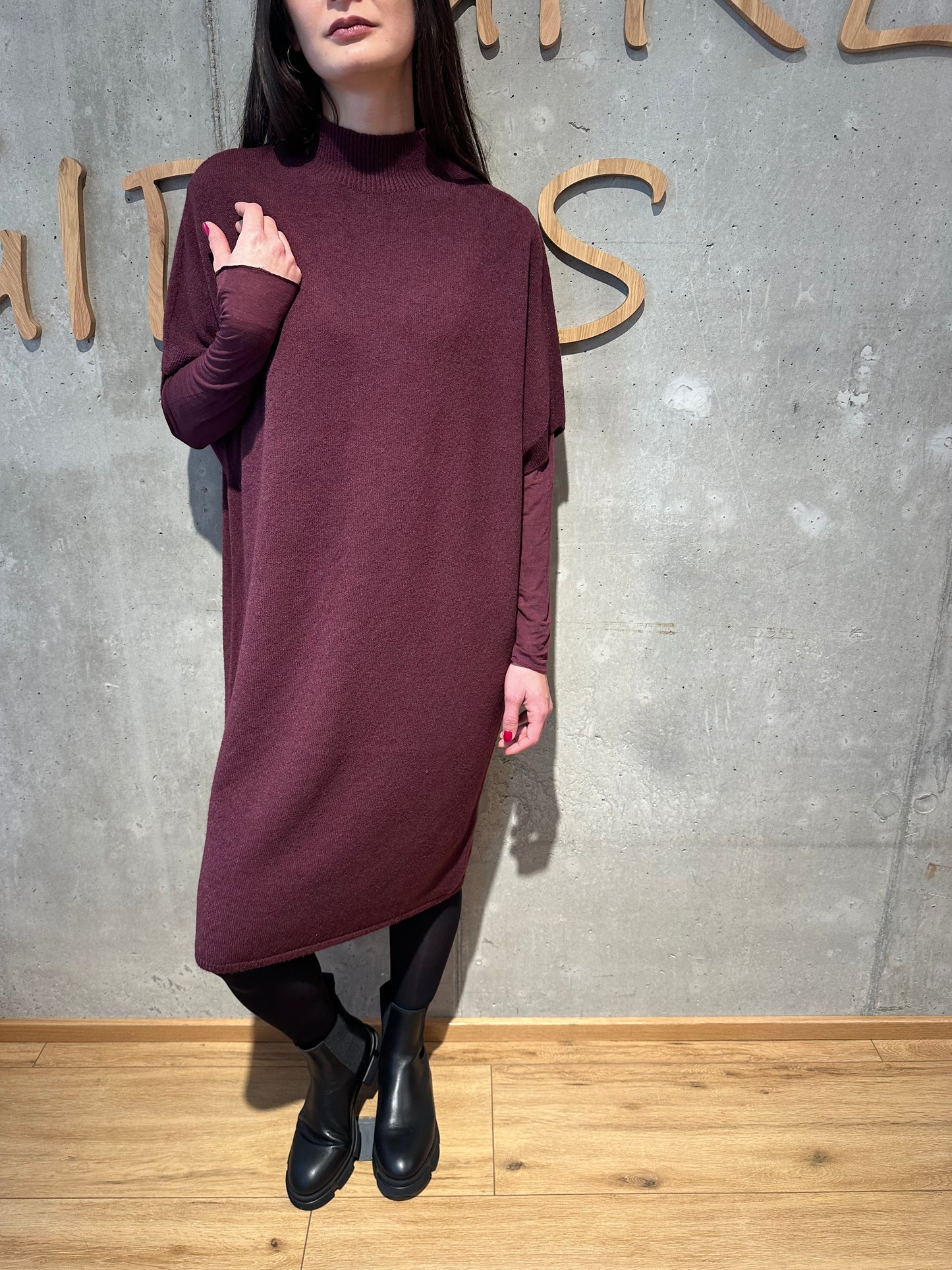 MG-Kleid "Muriel Stehkragen 1/2arm" - Versch. Farben