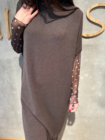 MG-Kleid "Muriel Stehkragen 1/2arm" - Versch. Farben