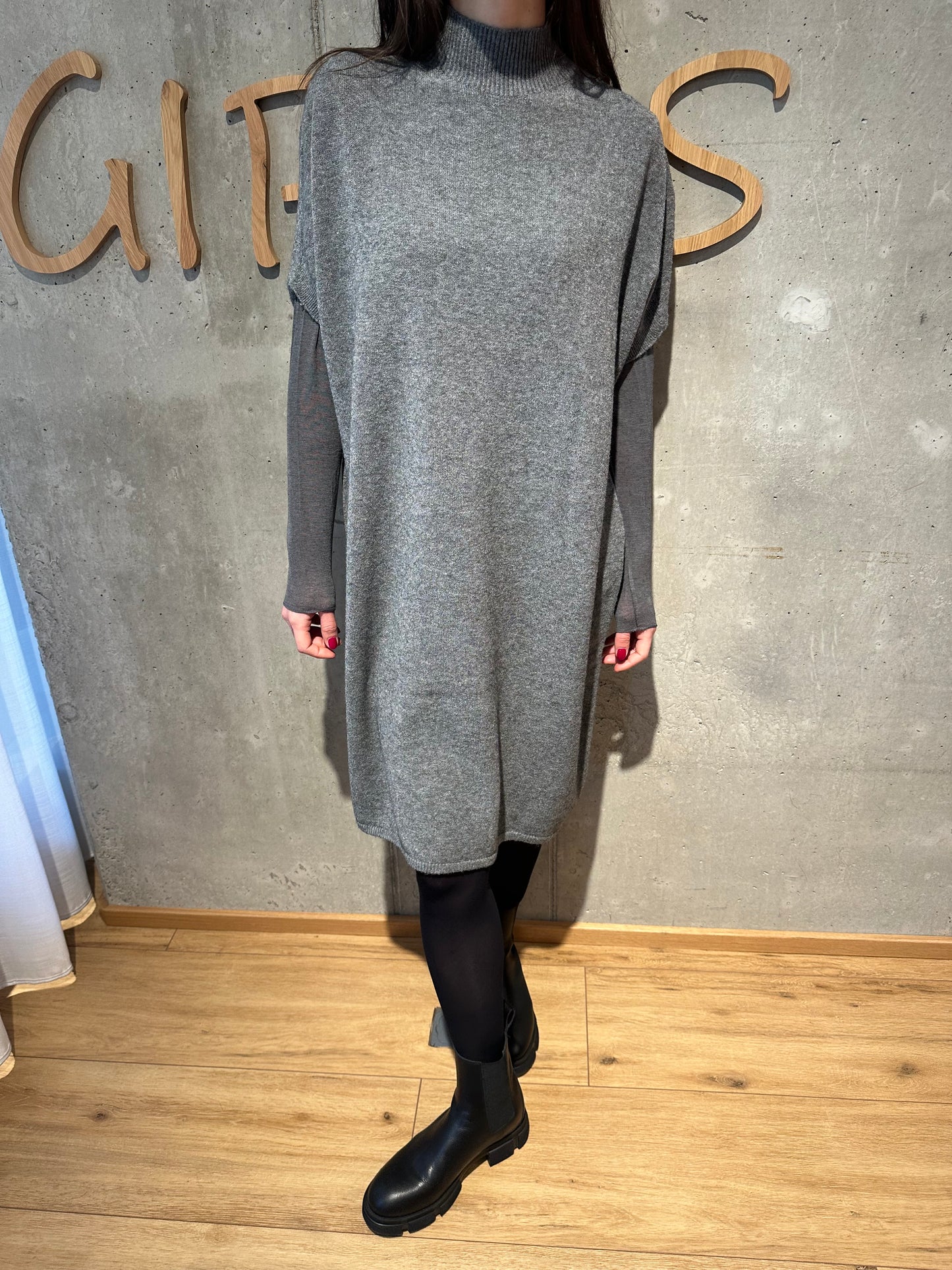 MG-Kleid "Muriel Stehkragen 1/2arm" - Versch. Farben