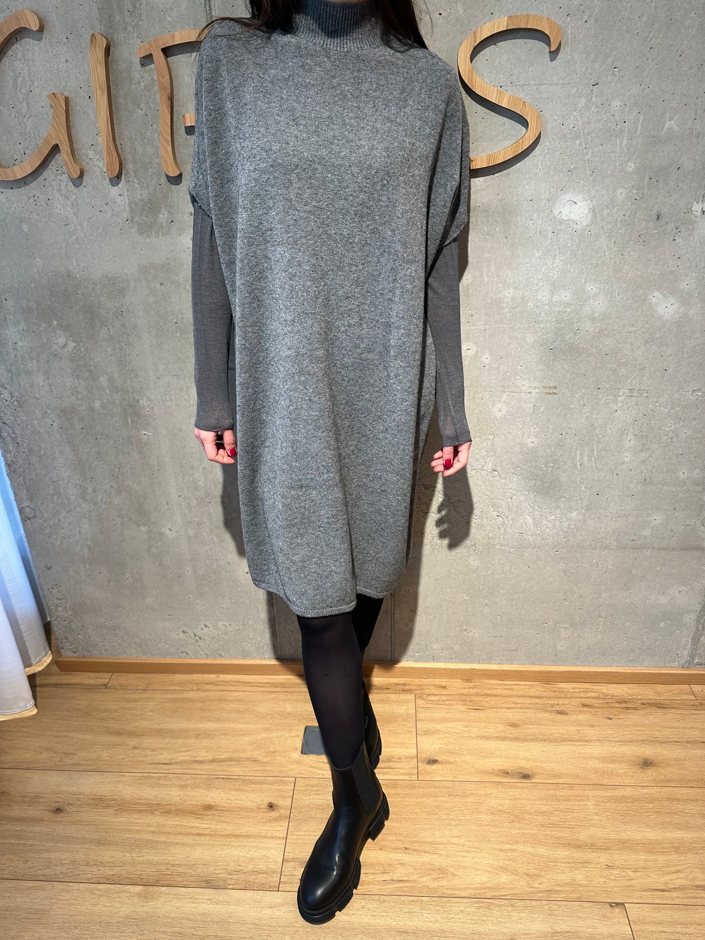 MG-Kleid "Muriel Stehkragen 1/2arm" - Versch. Farben