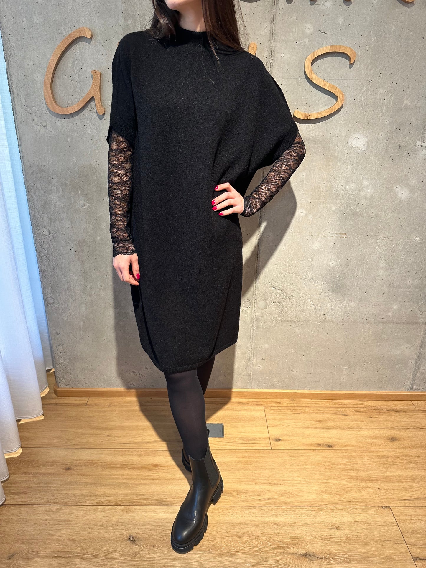 MG-Kleid "Muriel Stehkragen 1/2arm" - Versch. Farben