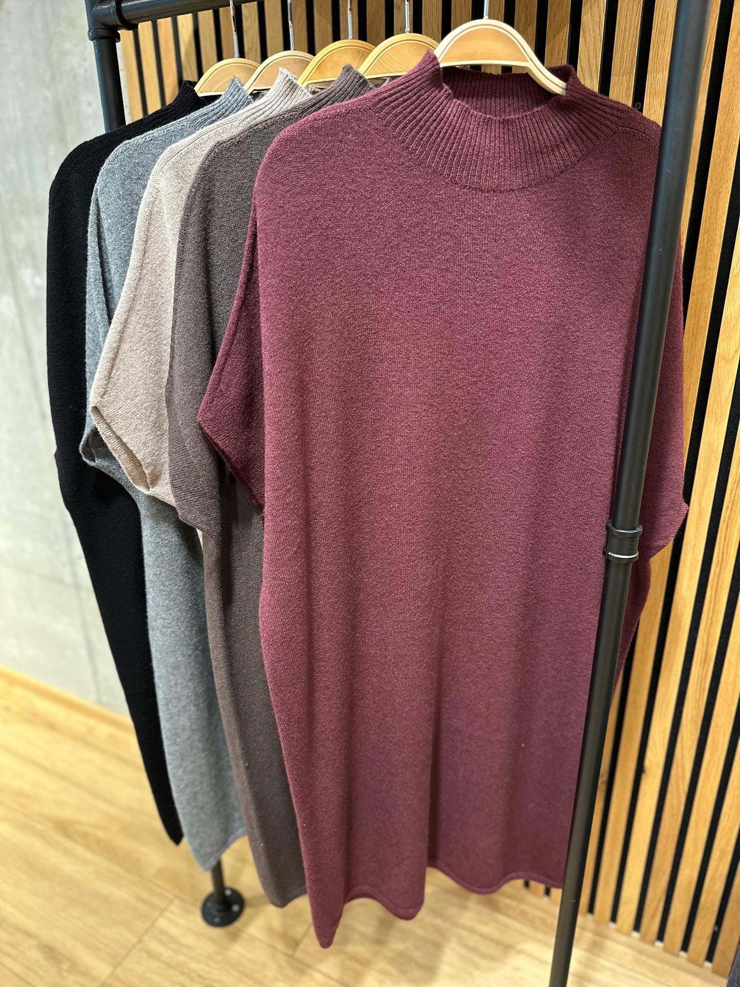 MG-Kleid "Muriel Stehkragen 1/2arm" - Versch. Farben