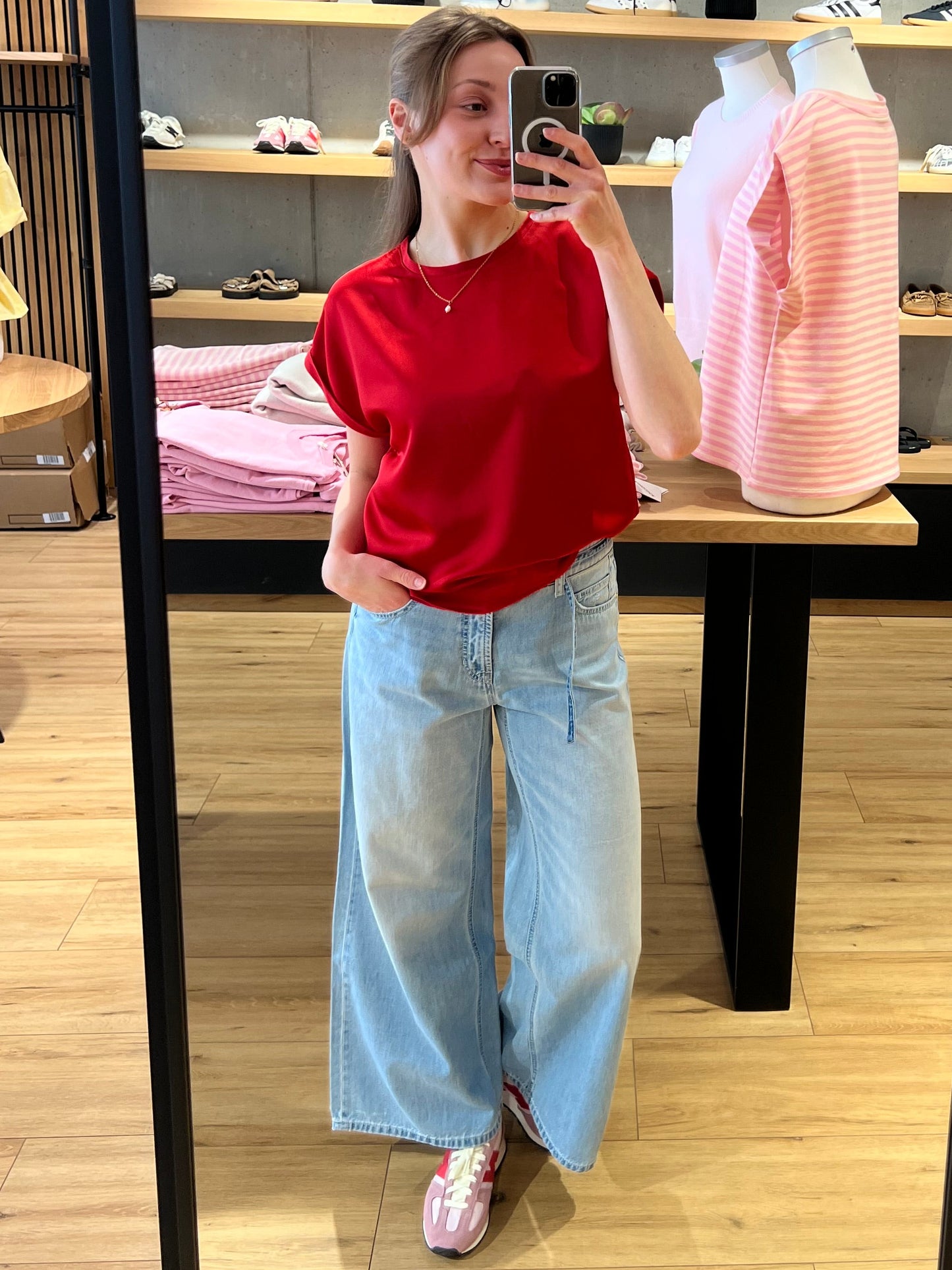 Cambio-Jeans "Palazzo 5360" Hellblau