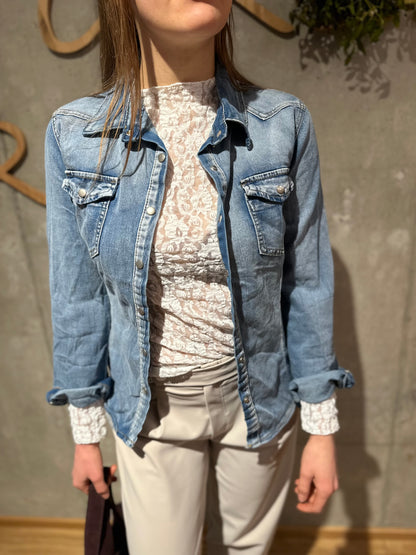 Jeanshemd "Jordan" Hellblau