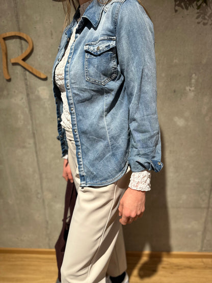 Jeanshemd "Jordan" Hellblau