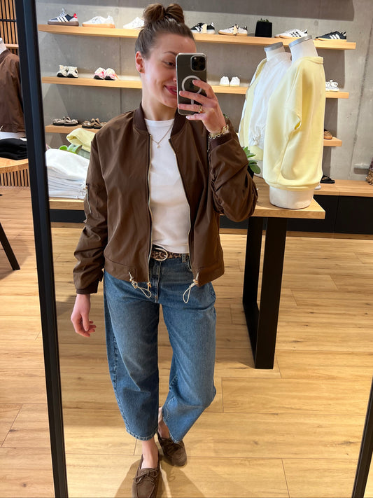 Bomberjacke "Bruna" Schokobraun