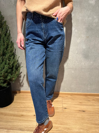 Jeans "Jolly mit Glitzersteinen" - Versch. Farben