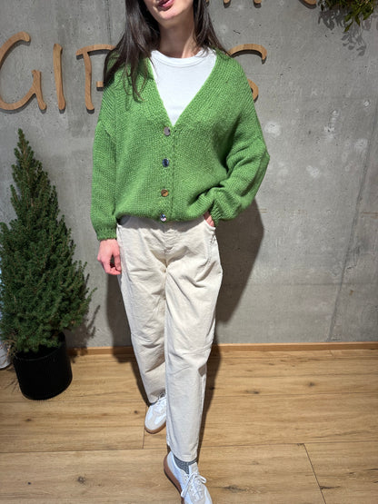 Strickjacke "Sonja mit Goldknöpfen" - Versch. Farben