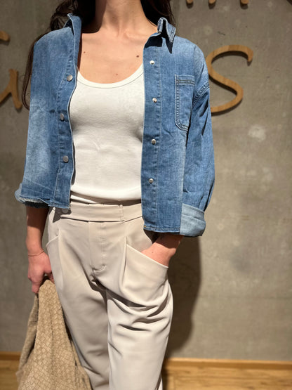 Jeanshemd "Jordan" Hellblau