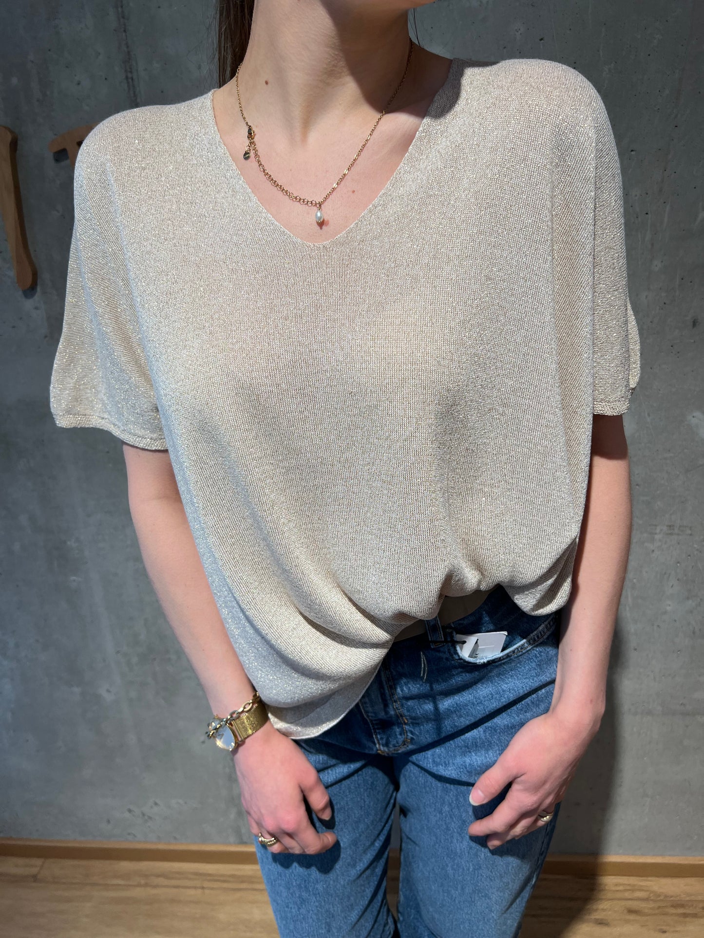 Glitzer-Shirt "Greta" - Versch. Farben