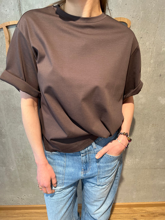 Drykorn-Shirt "PINARA" Schokobraun