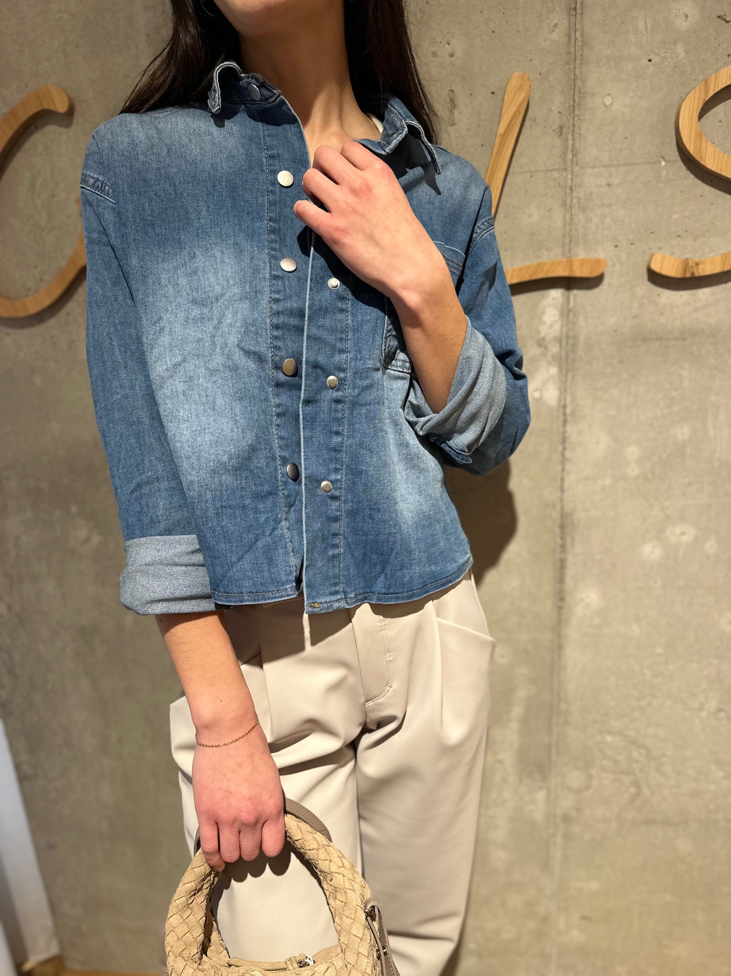 Jeanshemd "Jordan" Hellblau