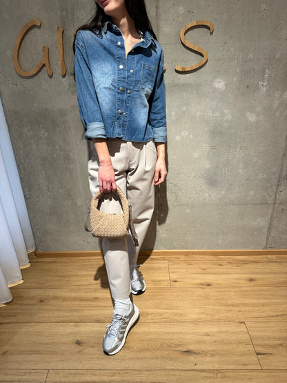 Jeanshemd "Jordan" Hellblau