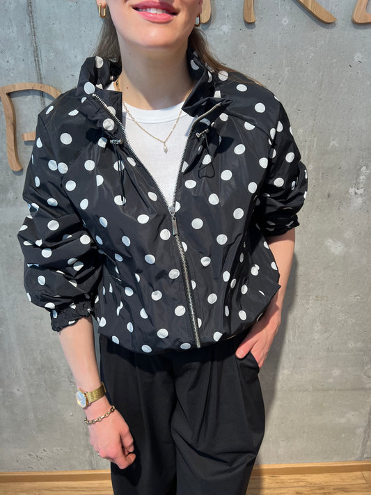 Jacke "June Polka Dots" SchwarzWeiß