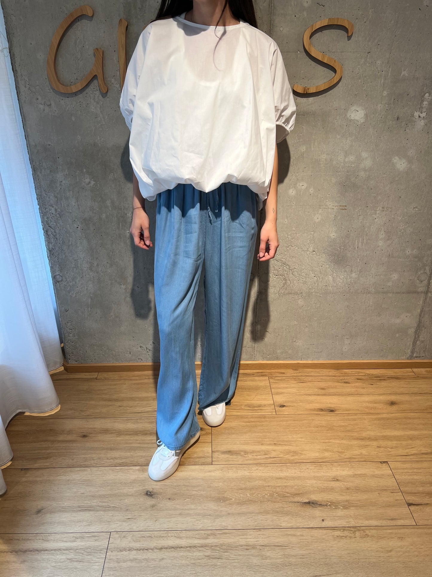 Hose "Helene mit Gummizug" LightDenim