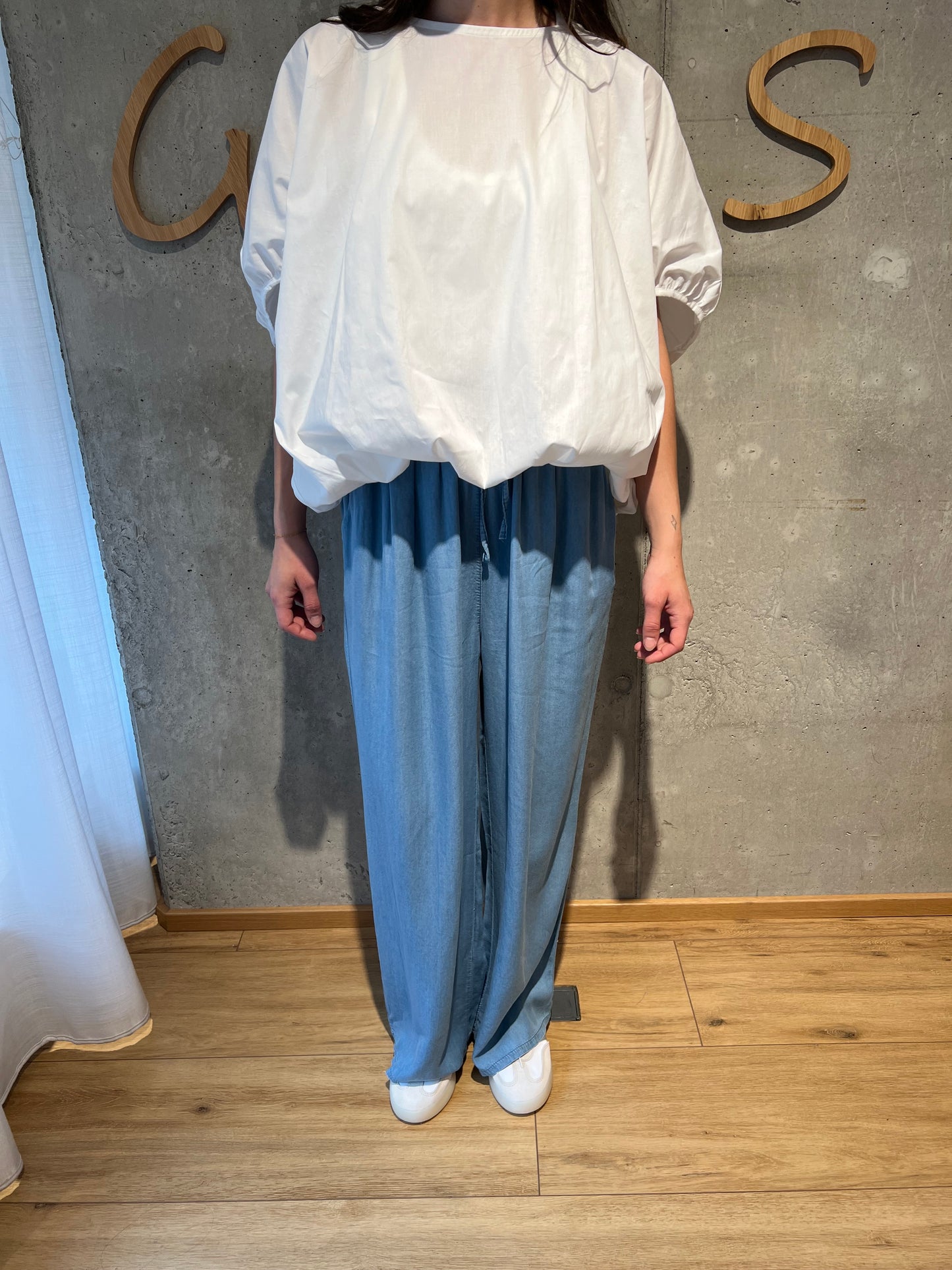 Hose "Helene mit Gummizug" LightDenim