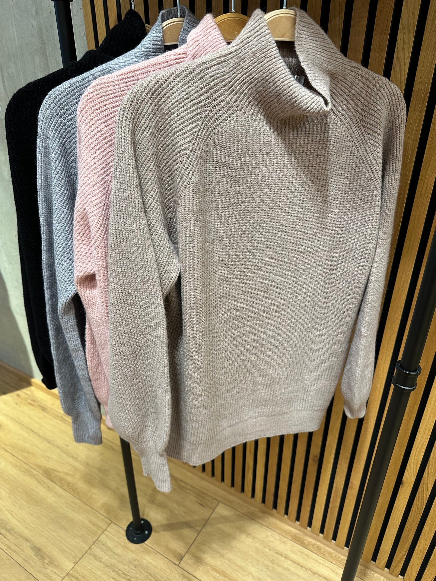 MG-Pulli "Miri Ripp-Stehkragen" versch. Farben