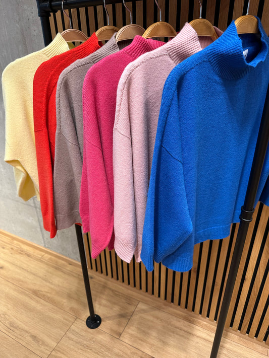 MG-Pulli "Marlise Stehkragen 3/4arm" - Versch. Farben