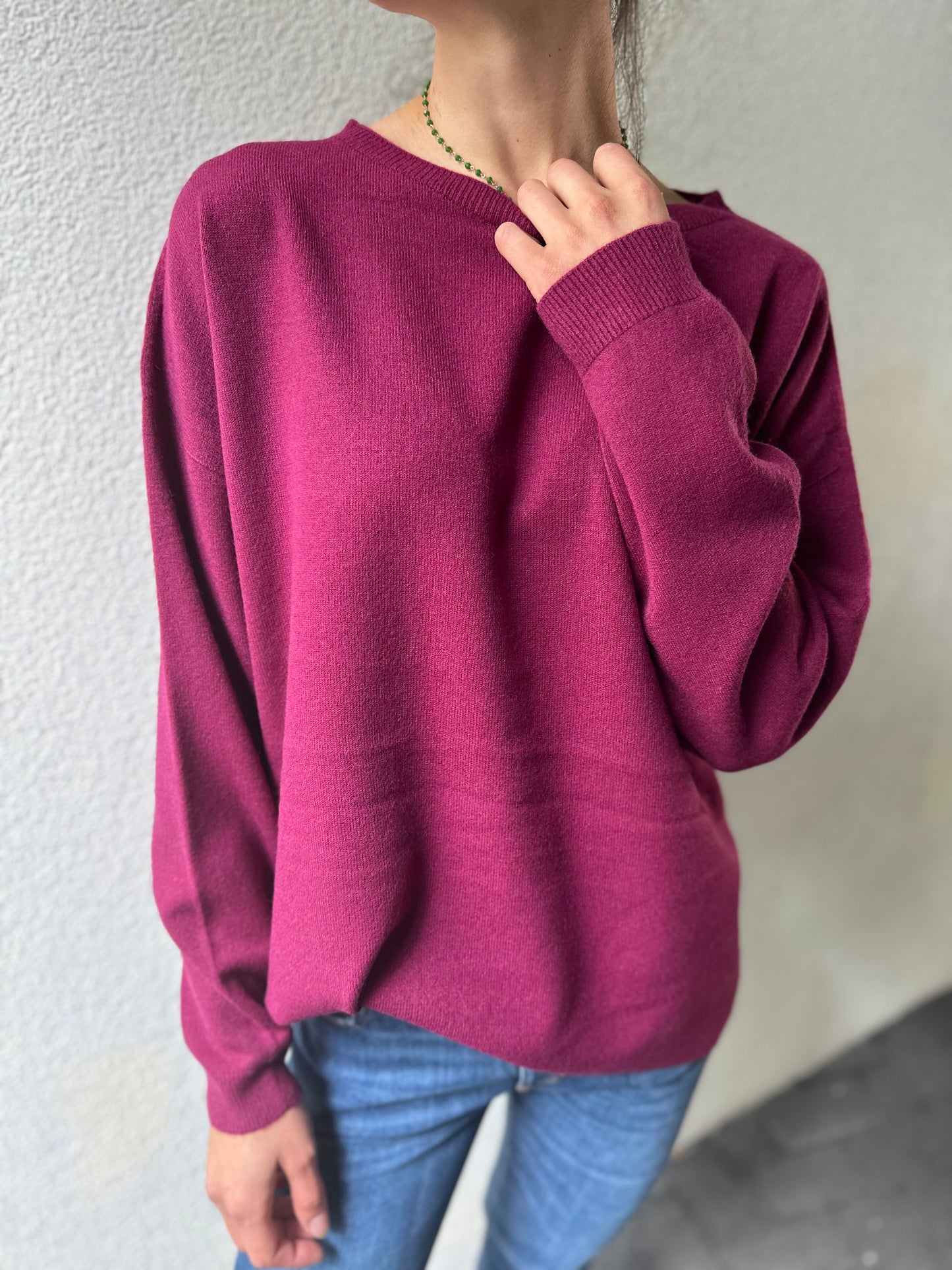 MG-Pulli "Mara Rundhals kürzer" - Versch. Farben