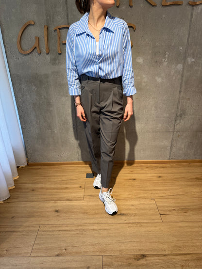 Bluse "Benita gestreift" HimmelblauWeiß