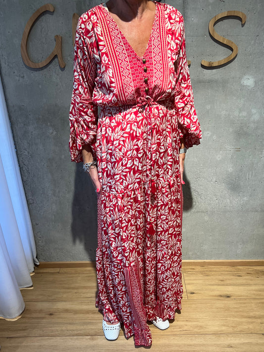 Kleid "Kara" Rot Weiß