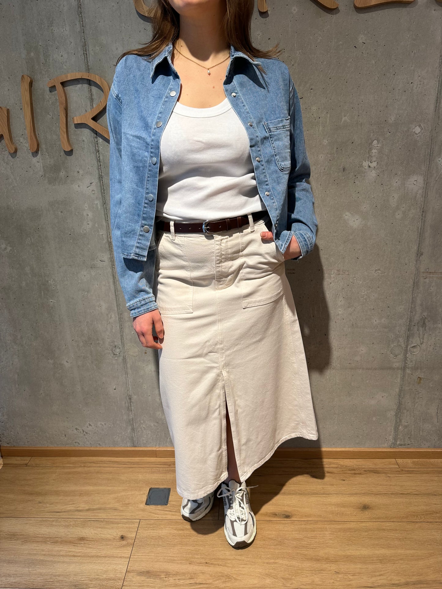 Jeanshemd "Jordan kurz" Hellblau