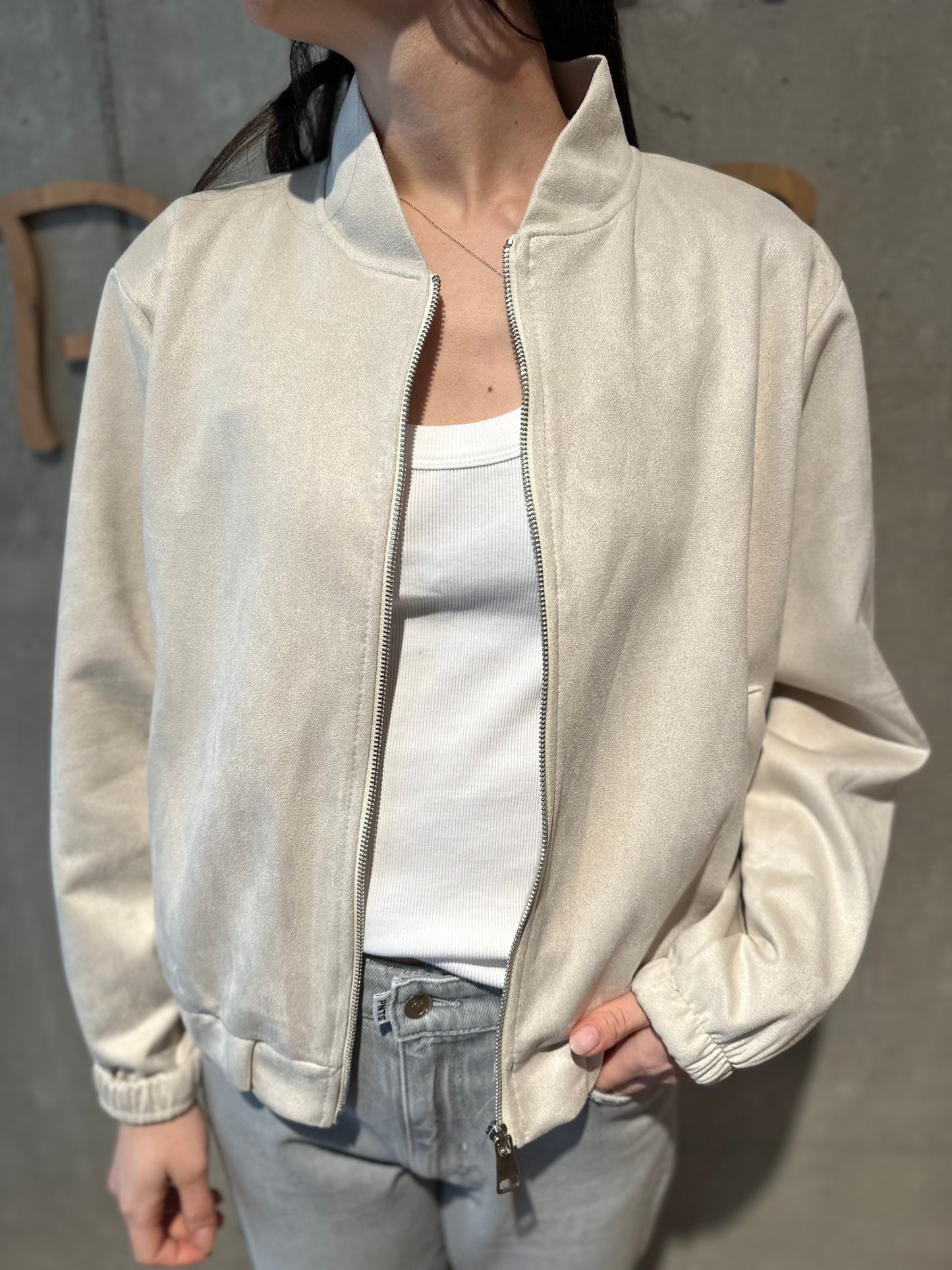 Bomberjacke "Bethany Wildlederoptik" - Versch. Farben