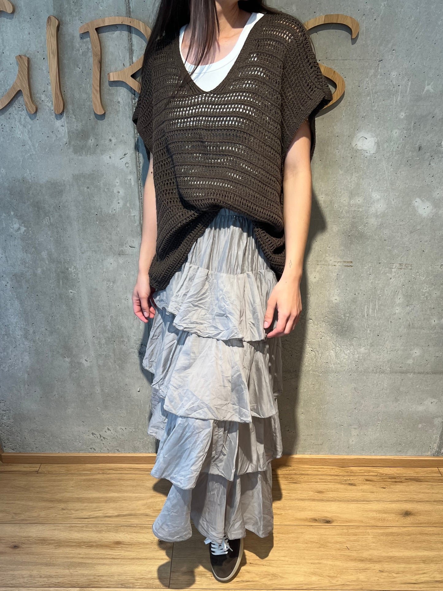 Häkelshirt "Halsey V-Neck" - Versch. Farben