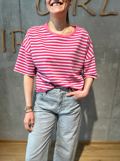 Halbarm-Sweaty "Sina gestreift" - Versch. Farben