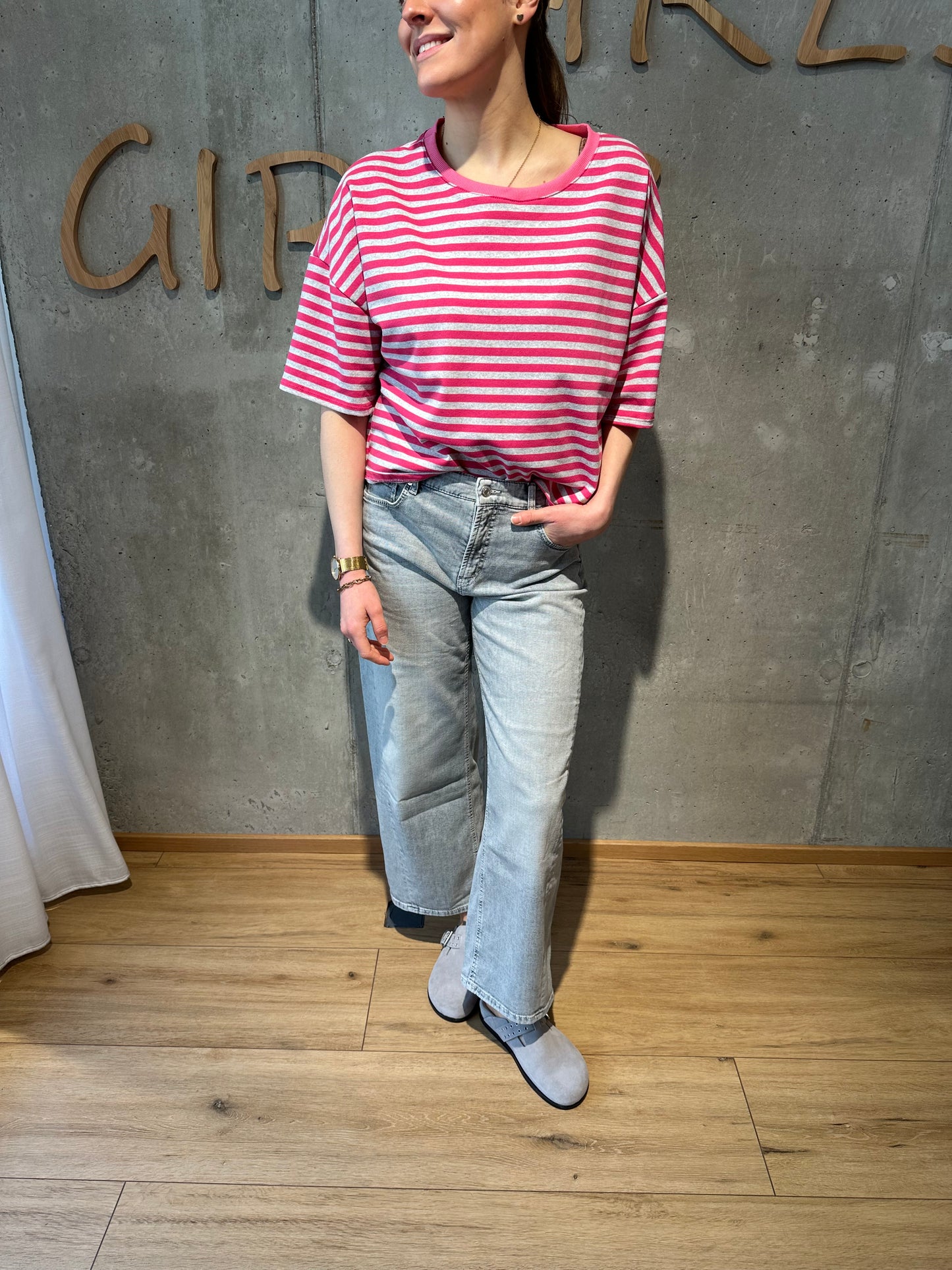 Halbarm-Sweaty "Sina gestreift" - Versch. Farben