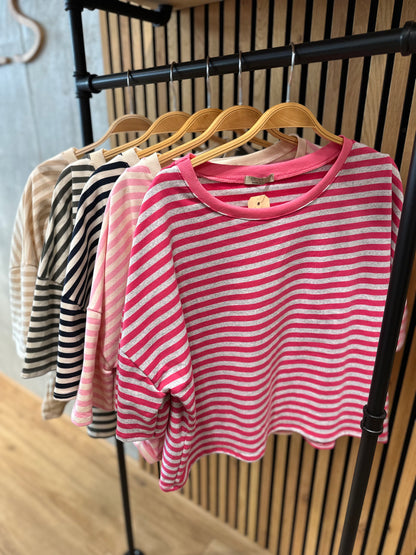 Halbarm-Sweaty "Sina gestreift" - Versch. Farben