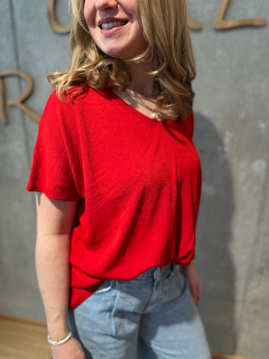 Shirt "Solveig V-Neck" - Versch. Farben