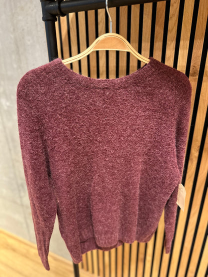 Pulli "Pippilotta Rundhals" Bordeaux