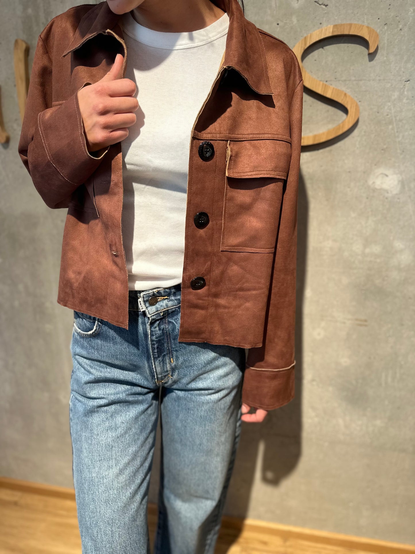 Jacke "Joy Lederimitat" - Versch. Farben