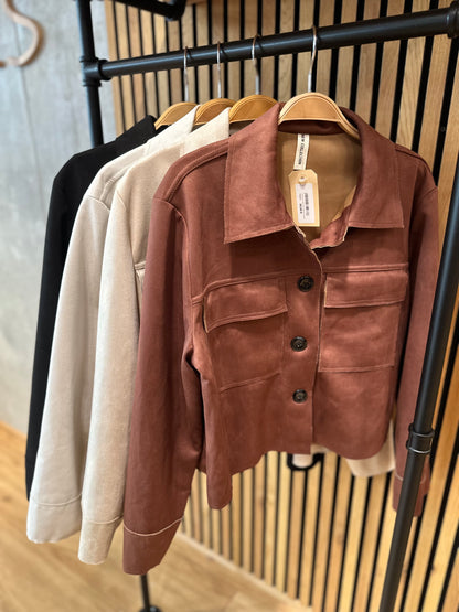 Jacke "Joy Lederimitat" - Versch. Farben