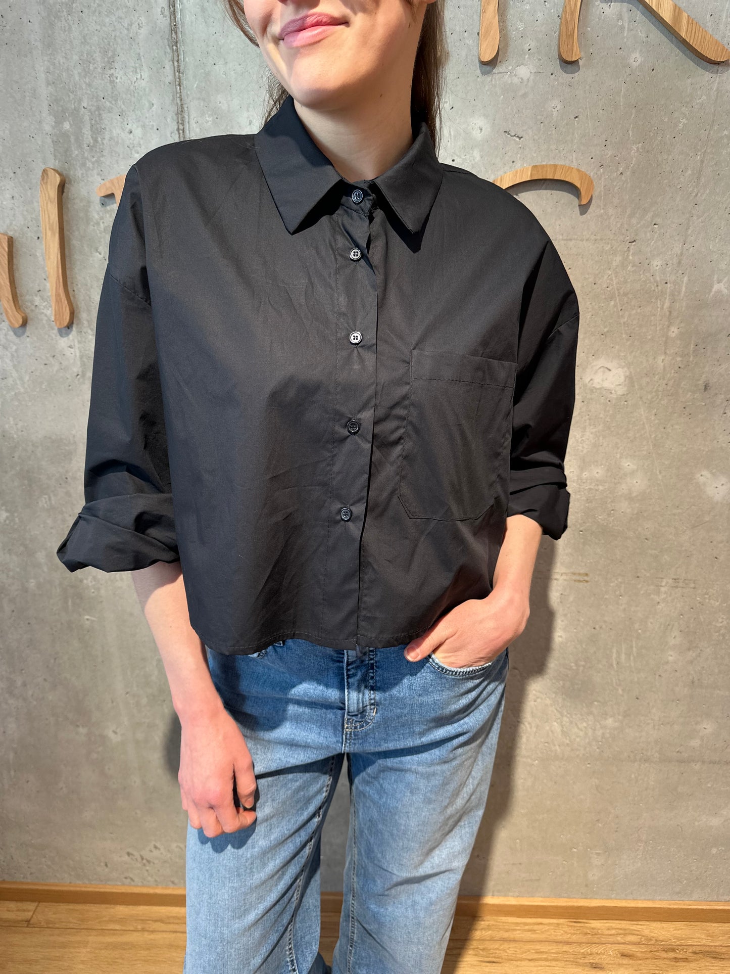 Bluse "Bianca verkürzt " - Versch. Farben