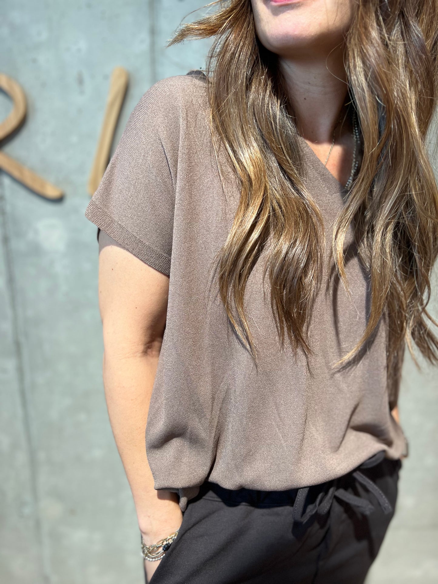 Shirt "Solveig V-Neck" - Versch. Farben